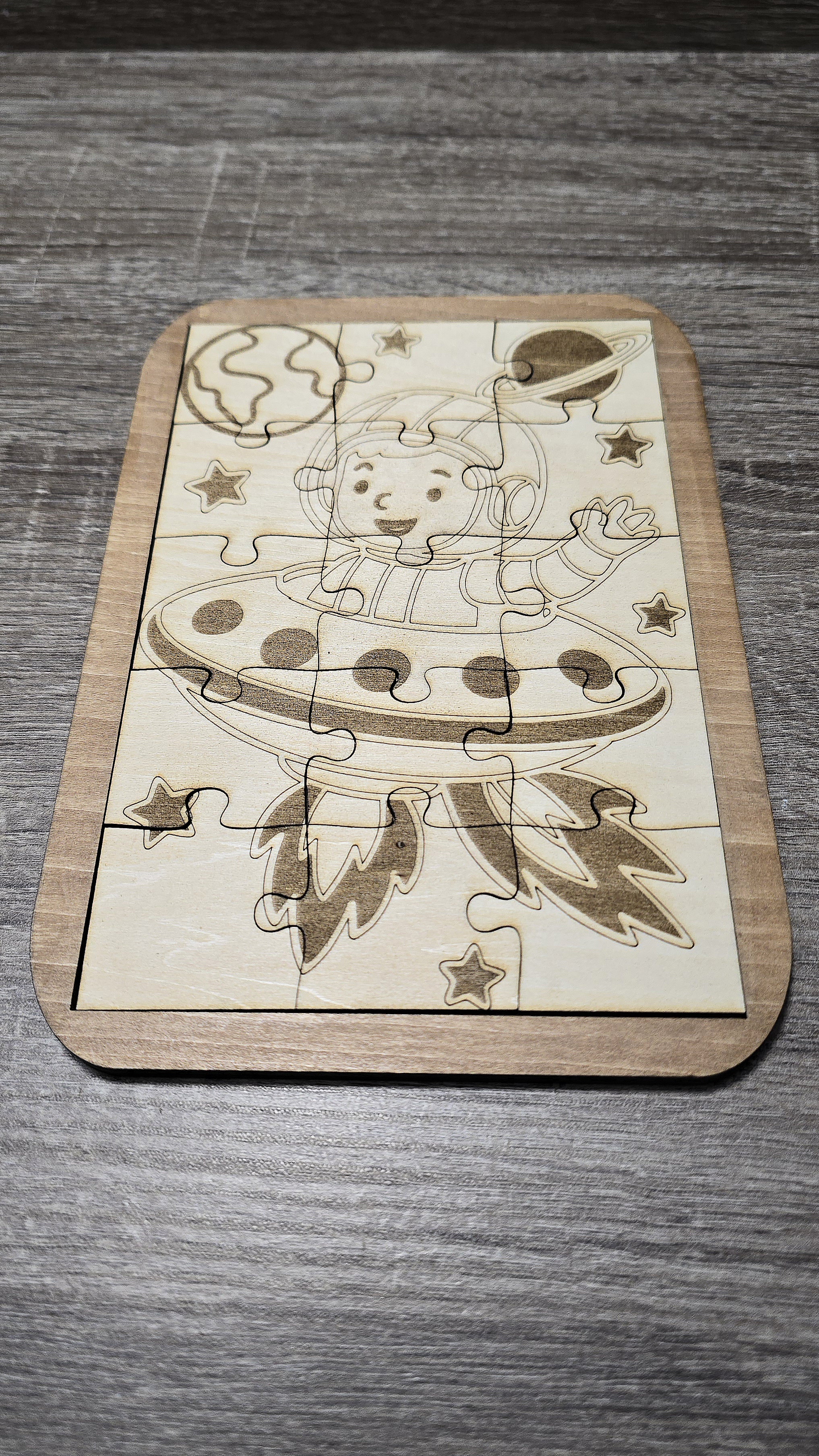 Puzzle en bois - Astronaute