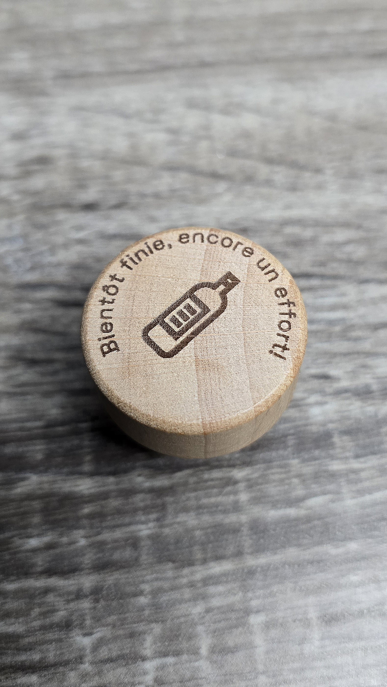 Bouchon de bouteille personnalisé