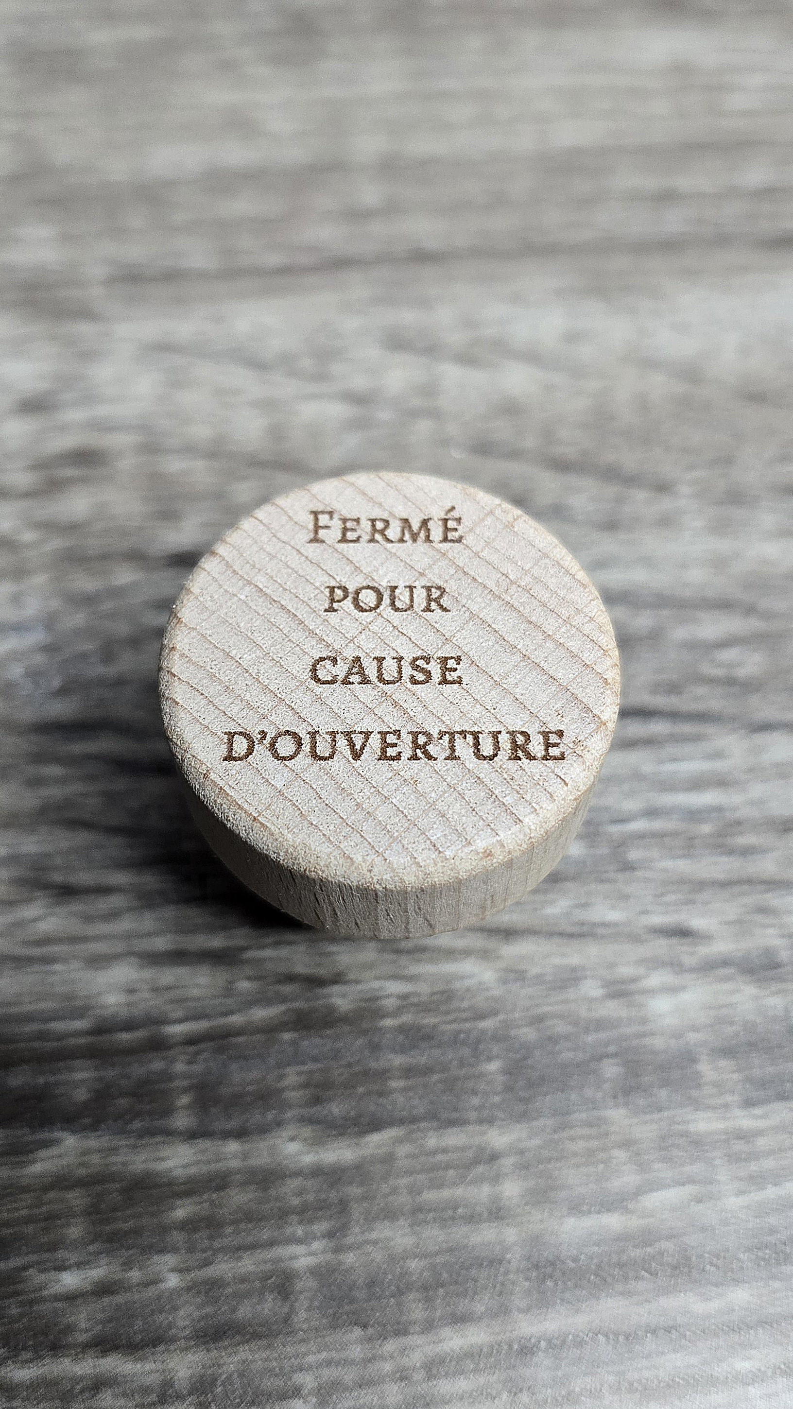 Bouchon de bouteille personnalisé