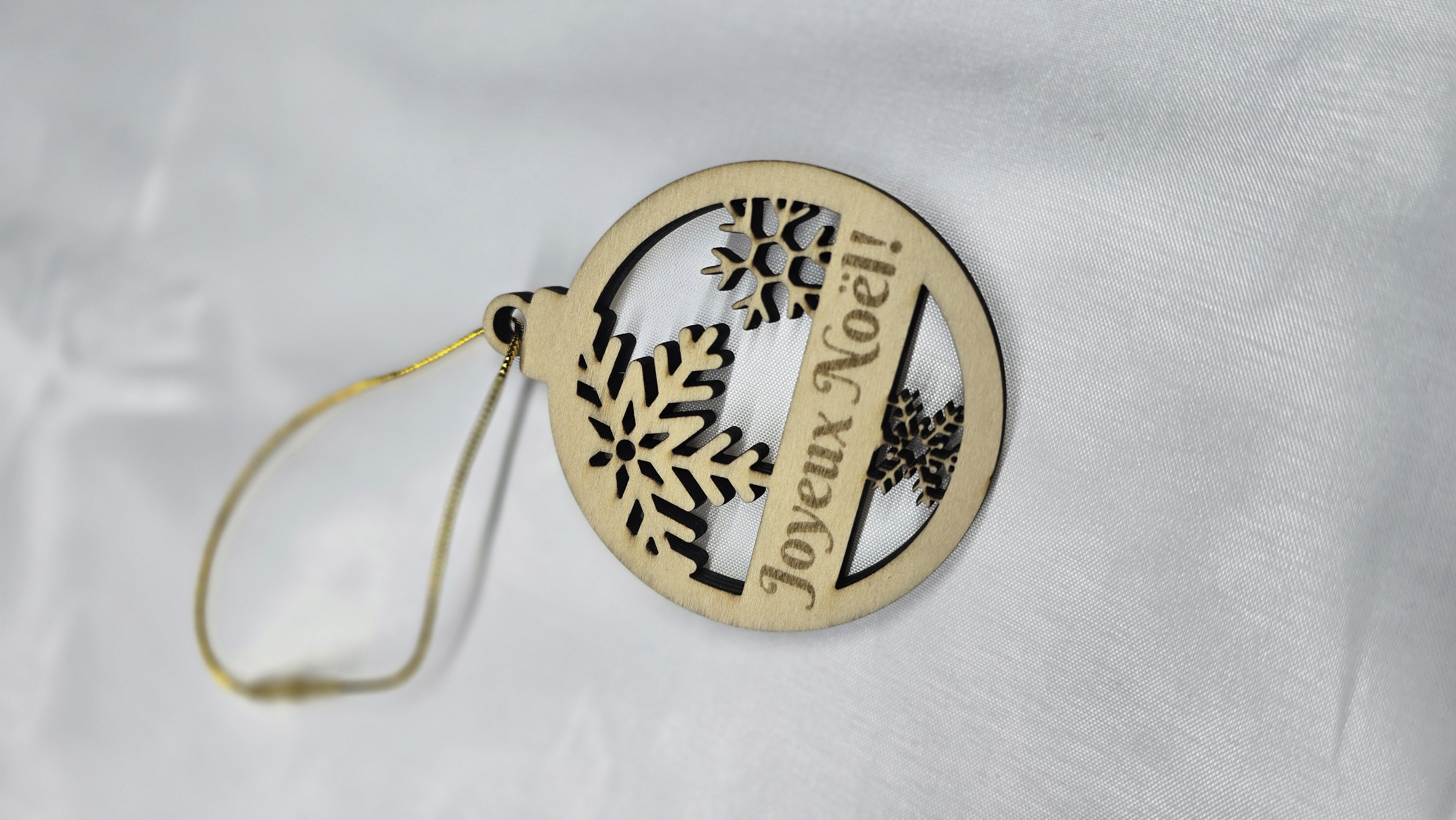 Décoration de Noël en bois - Joyeux Noël