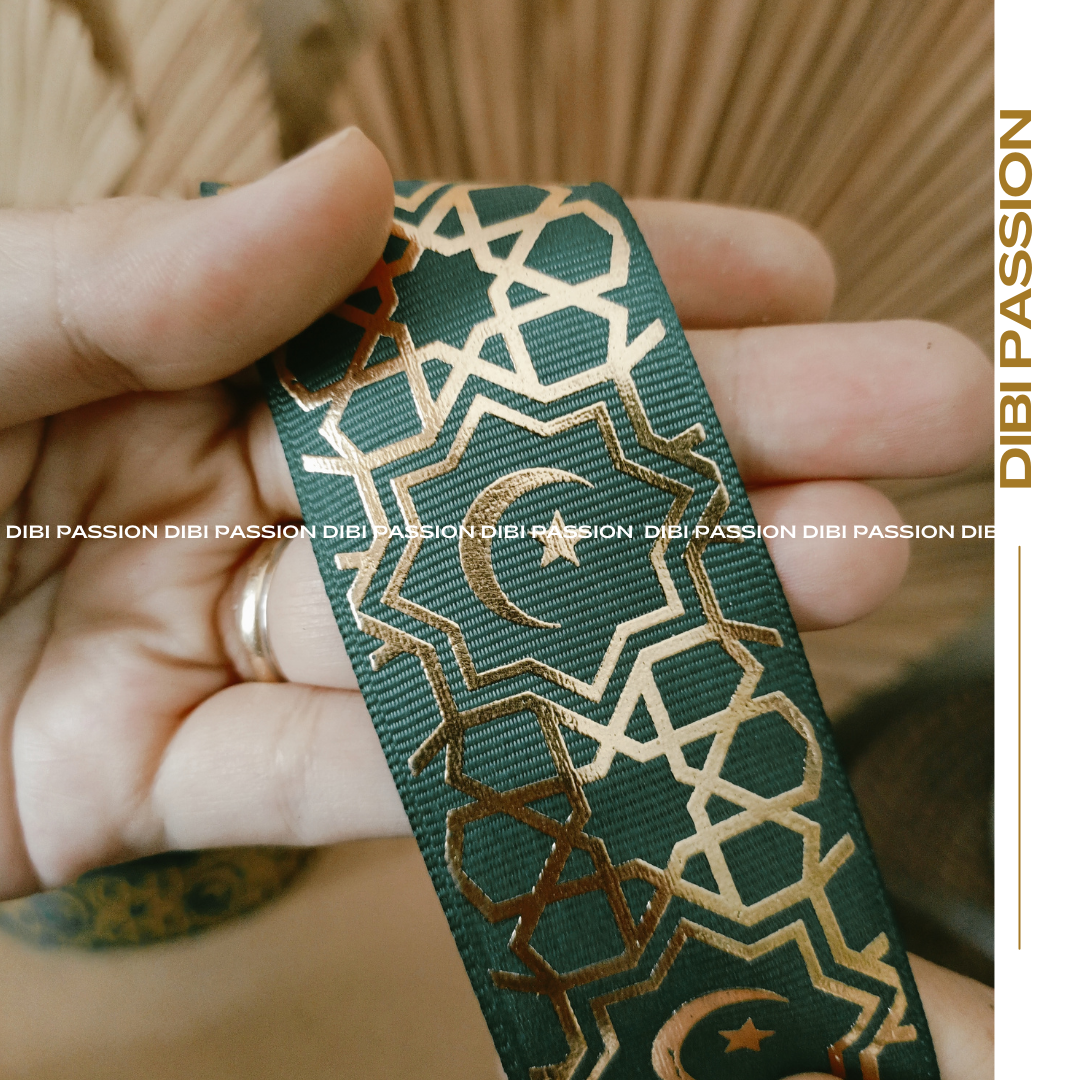 Pita Lebaran jumbo Idul Fitri 3,8 cm / Pita Lebaran Premium 3,8 cm permeter