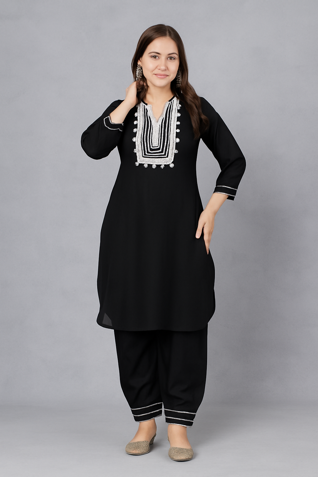 pathani dress ladies Black Pathani Design Girls Pathani Kurta Salwar Pathani Dress Womens  Punjabi Pathani Salwar Suit Ladies