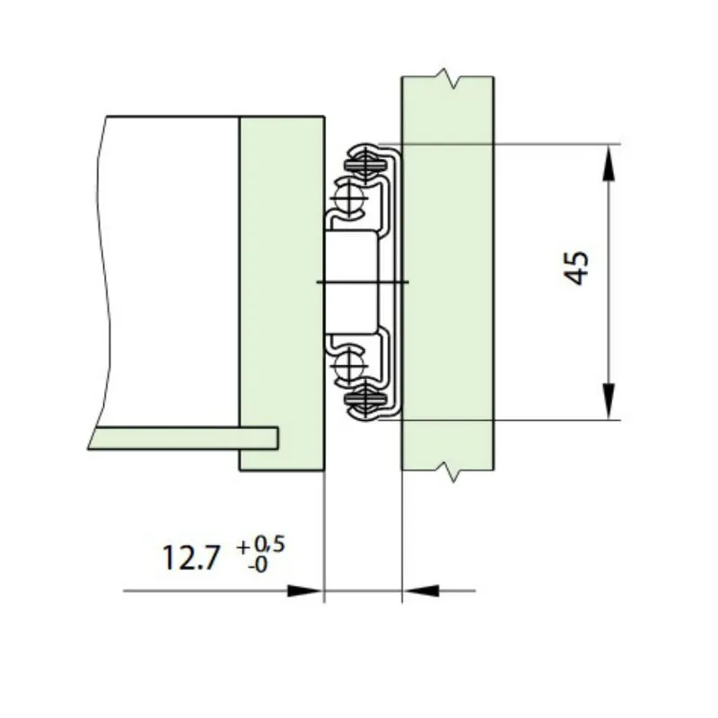 Corrediça Telescópica Larga Reforçada (35Kg) 45mm Renna 
