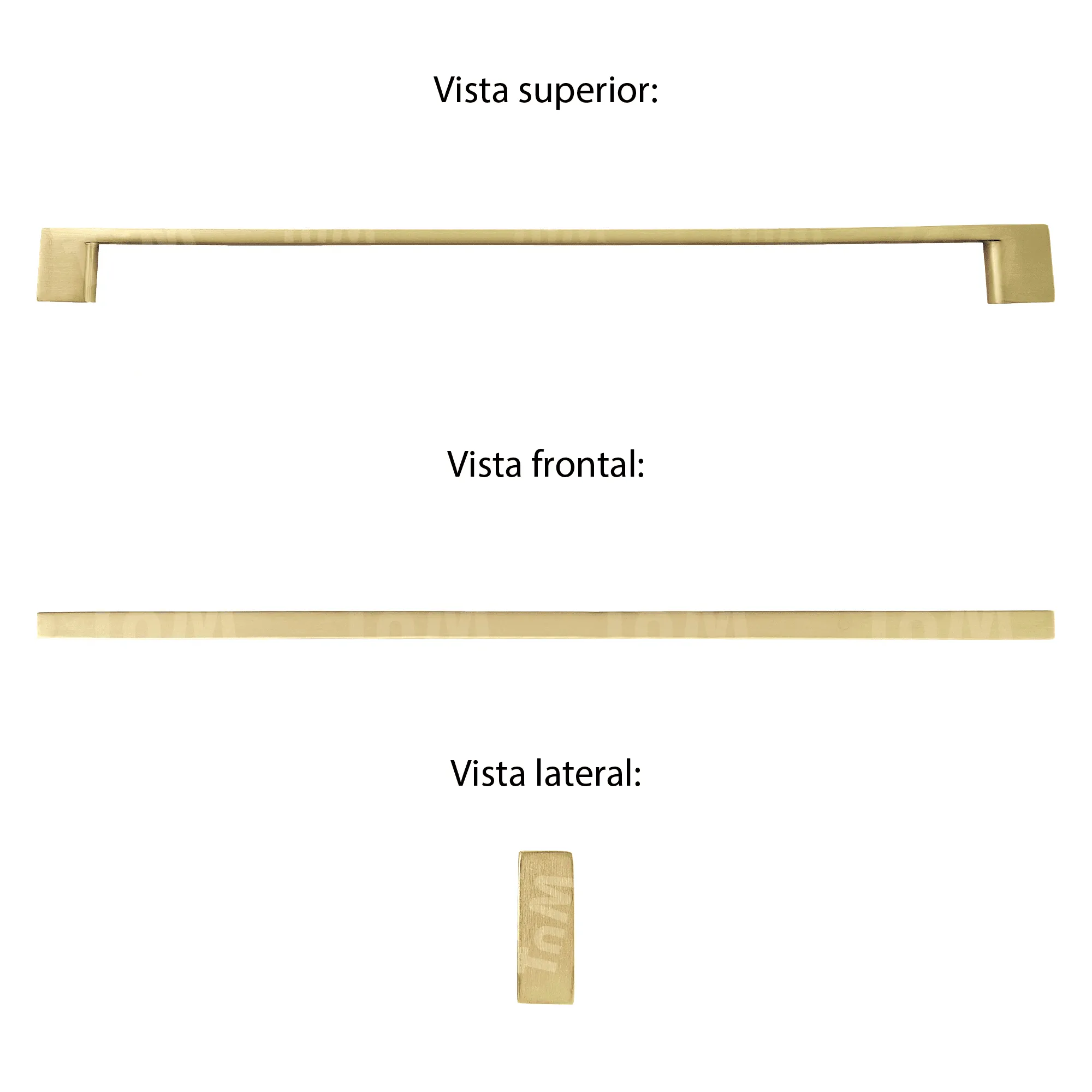 Puxador Alça Top Tango  Dourado - Pauma