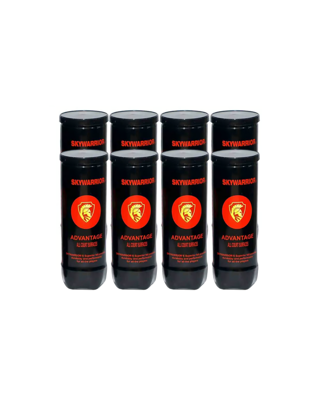 Skywarrior Advantage All Court Surface Tennis Balls  8Cans(24balls)