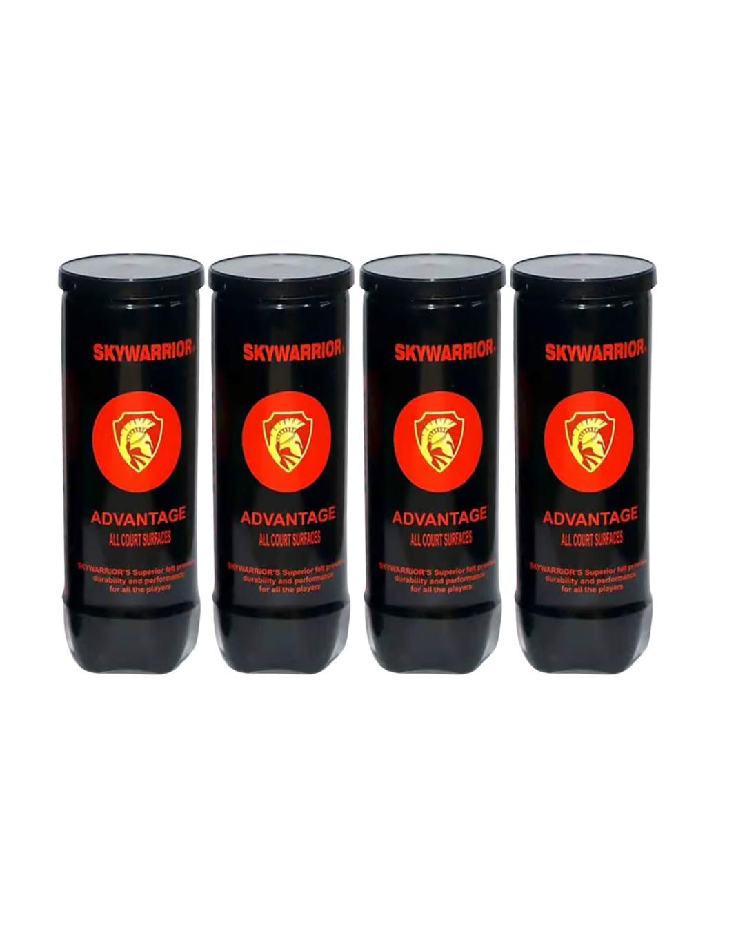 Skywarrior Advantage All Court Surface Tennis Balls  4Cans(12balls)