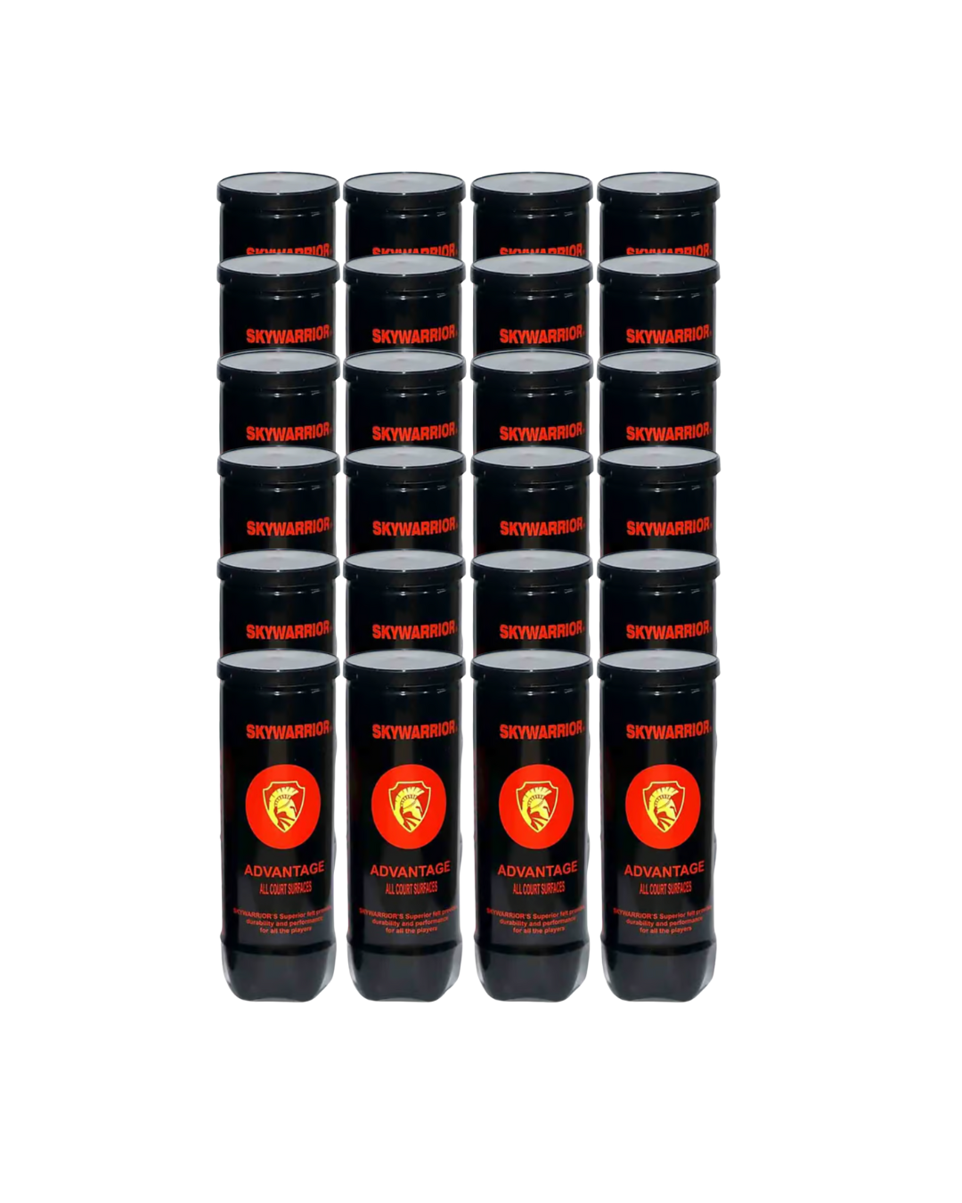 Skywarrior Advantage All Court Surface Tennis Balls  24Cans(72balls)