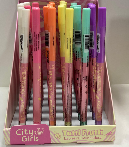 Lapiseira Delineadora Tutti Frutti City Girls