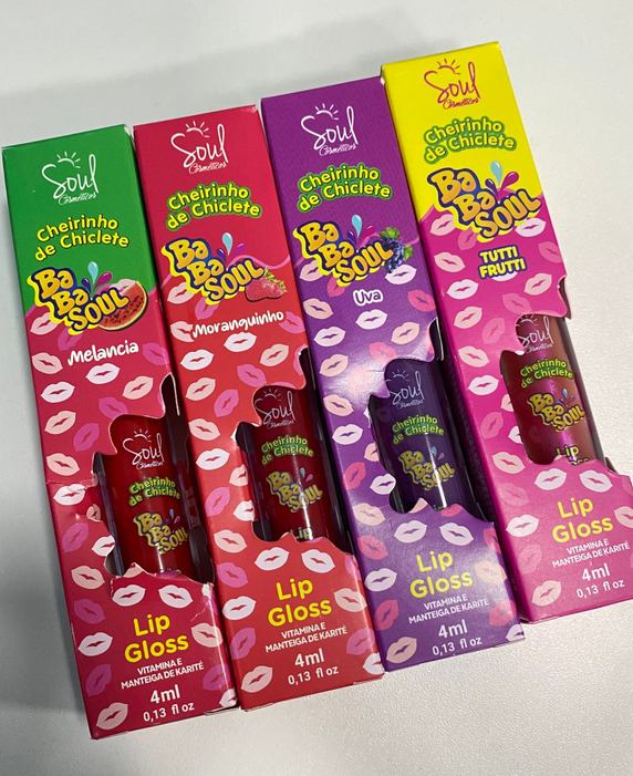 Gloss Labial Soul Cheirinho de Chiclete