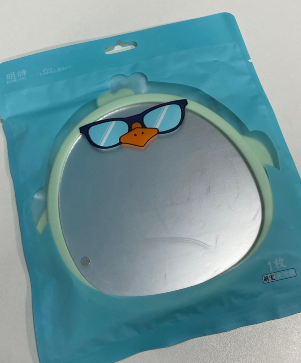 Espelho de Mesa Pato com Óculos