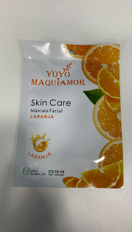 Máscara Facial Laranja YOYO MAQUIAMOR
