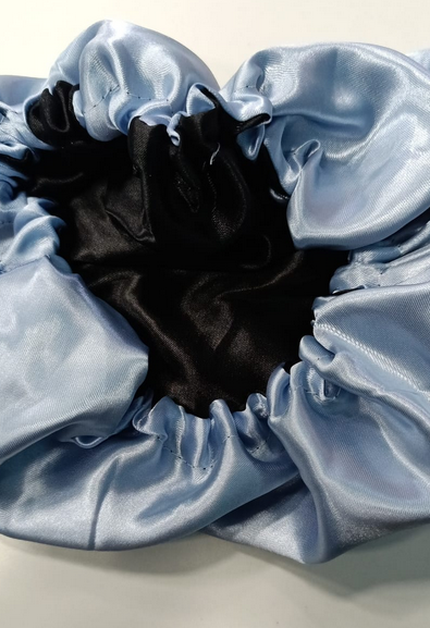 Touca de cetim dupla face