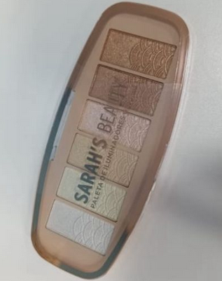 Paleta de sombras Sarah's Beauty