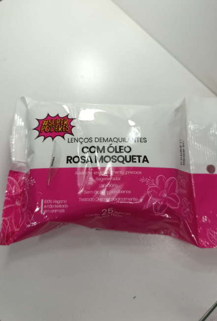 Lenços Demaquilantes com Óleo de Rosa Mosqueta