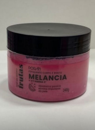 Esfoliante corporal e facial de melancia