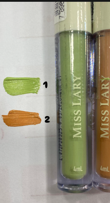 Corretivo colorido Camuflagem alta cobertura Miss Lary 