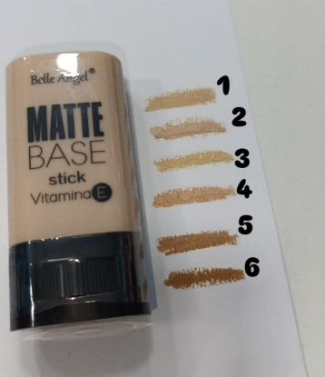 Base Matte Stick Belle Angel com Vitamina E