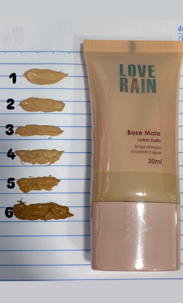 Base Alta Cobertura Mate Love Rain