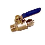 Brass Ball Valve with Blue Handle