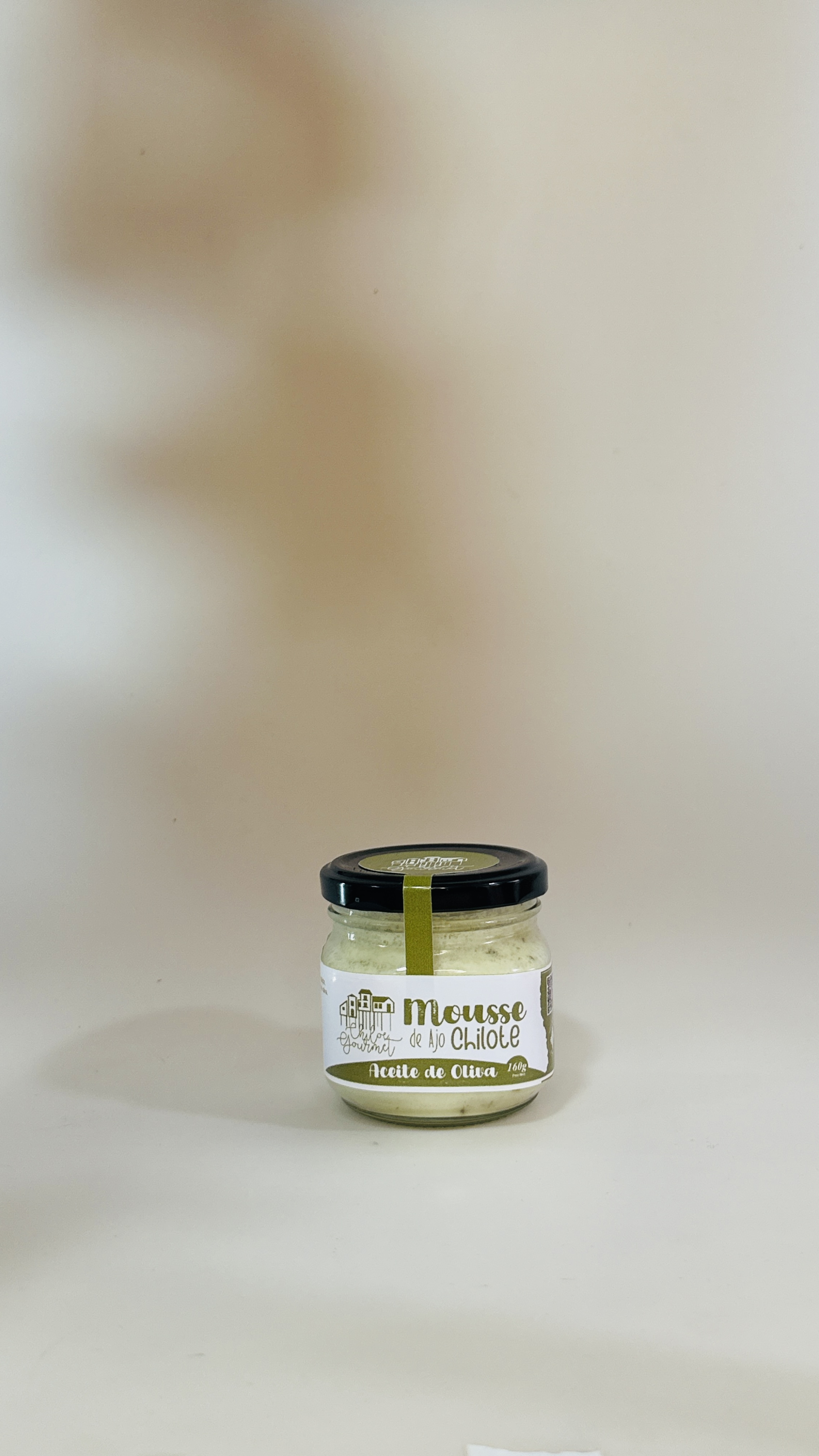 Mousse de ajo chilote con aceite de oliva, Chiloé Gourmet