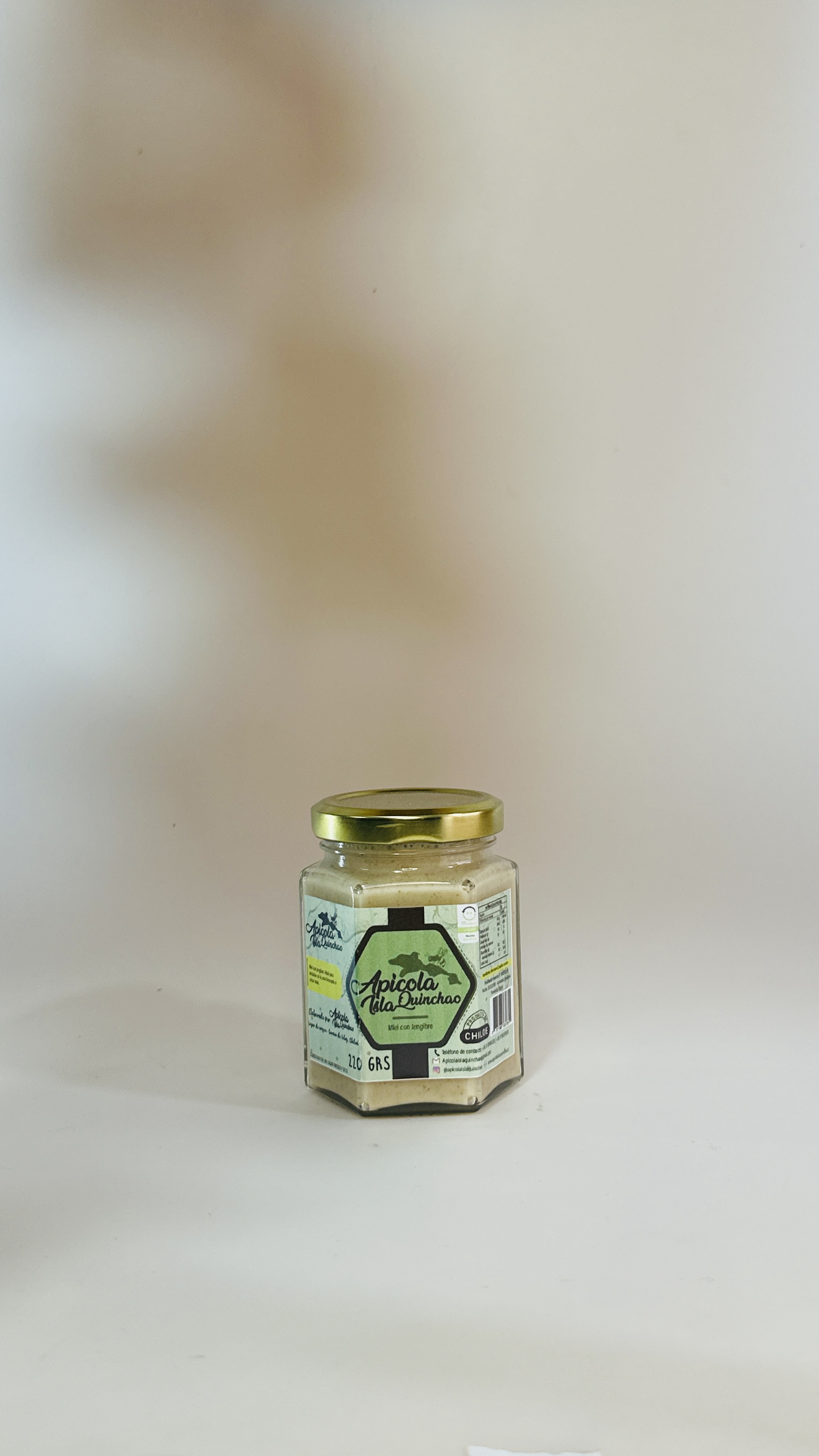 Miel con jengibre  220 grs. Apícola Isla Quinchao