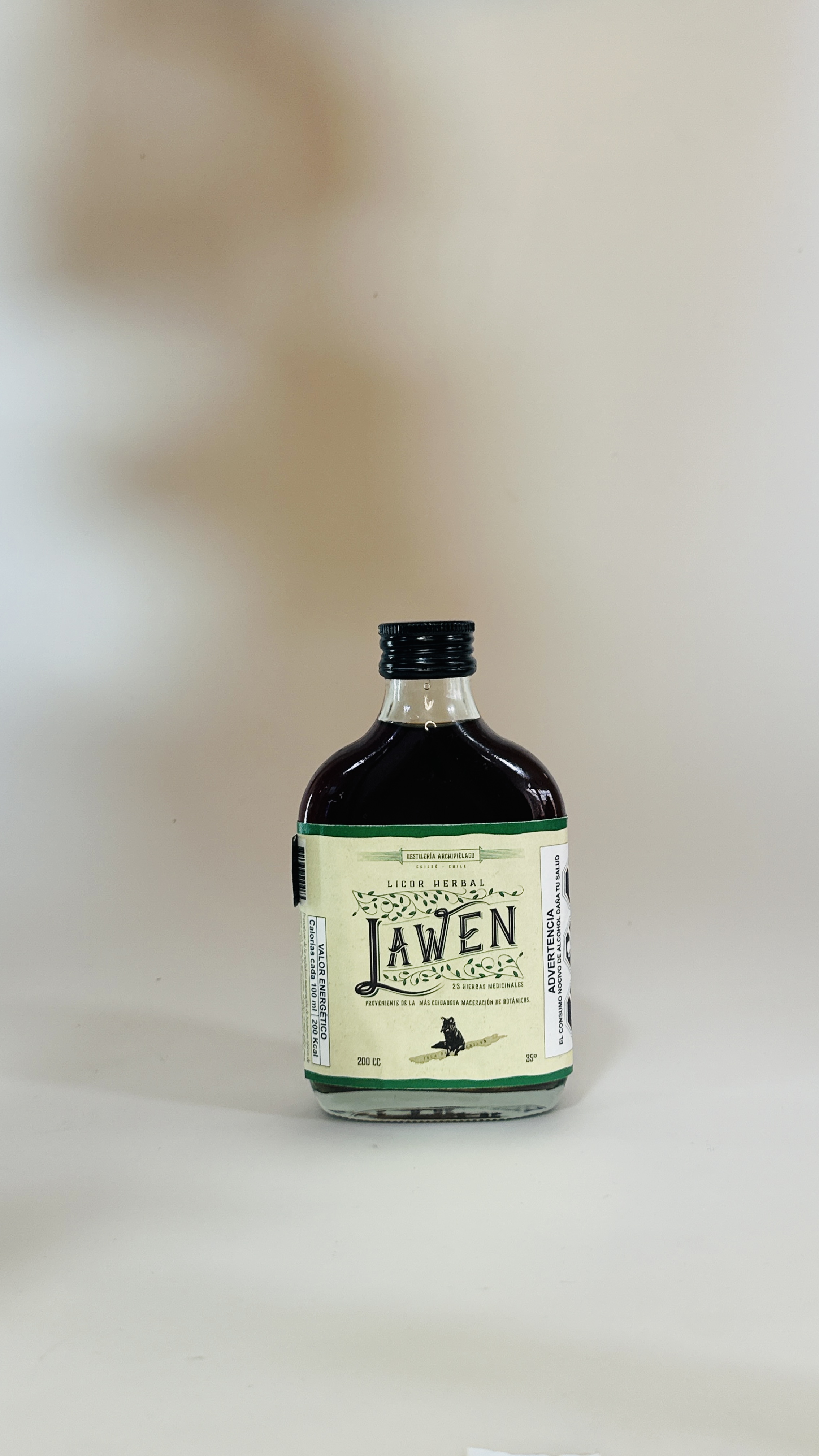 JAWEN Licor Herbal 250 cc 35º, Destilería Archipiélago