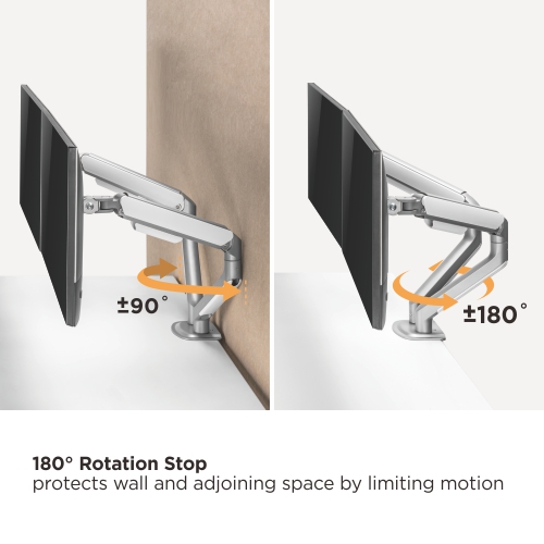 LUMI LDT63-C024 – Dual Monitor Spring-Assisted Arm