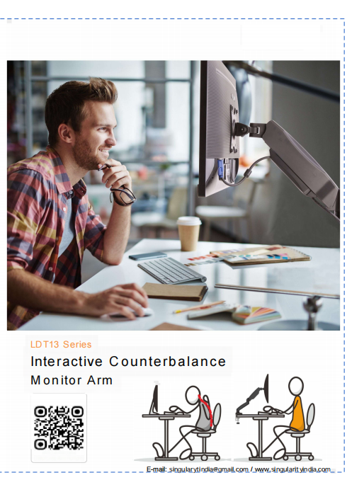 LUMI LDT13-C012 – Elegant Spring-Assisted Single Monitor Arm