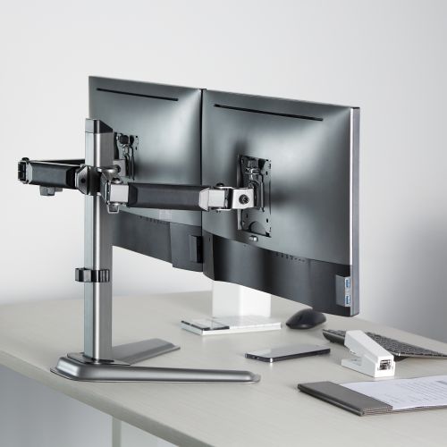 LUMI LDT55-T024 – Deluxe Dual-Monitor Articulating Stand