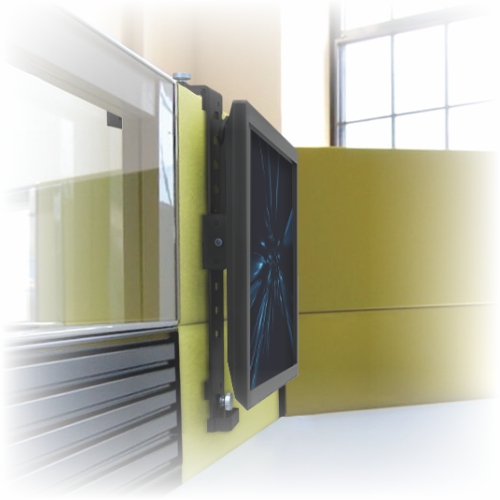 LUMI LDT18-H01 – Ultra-Thin Adjustable Cubicle Wall Monitor Hanger