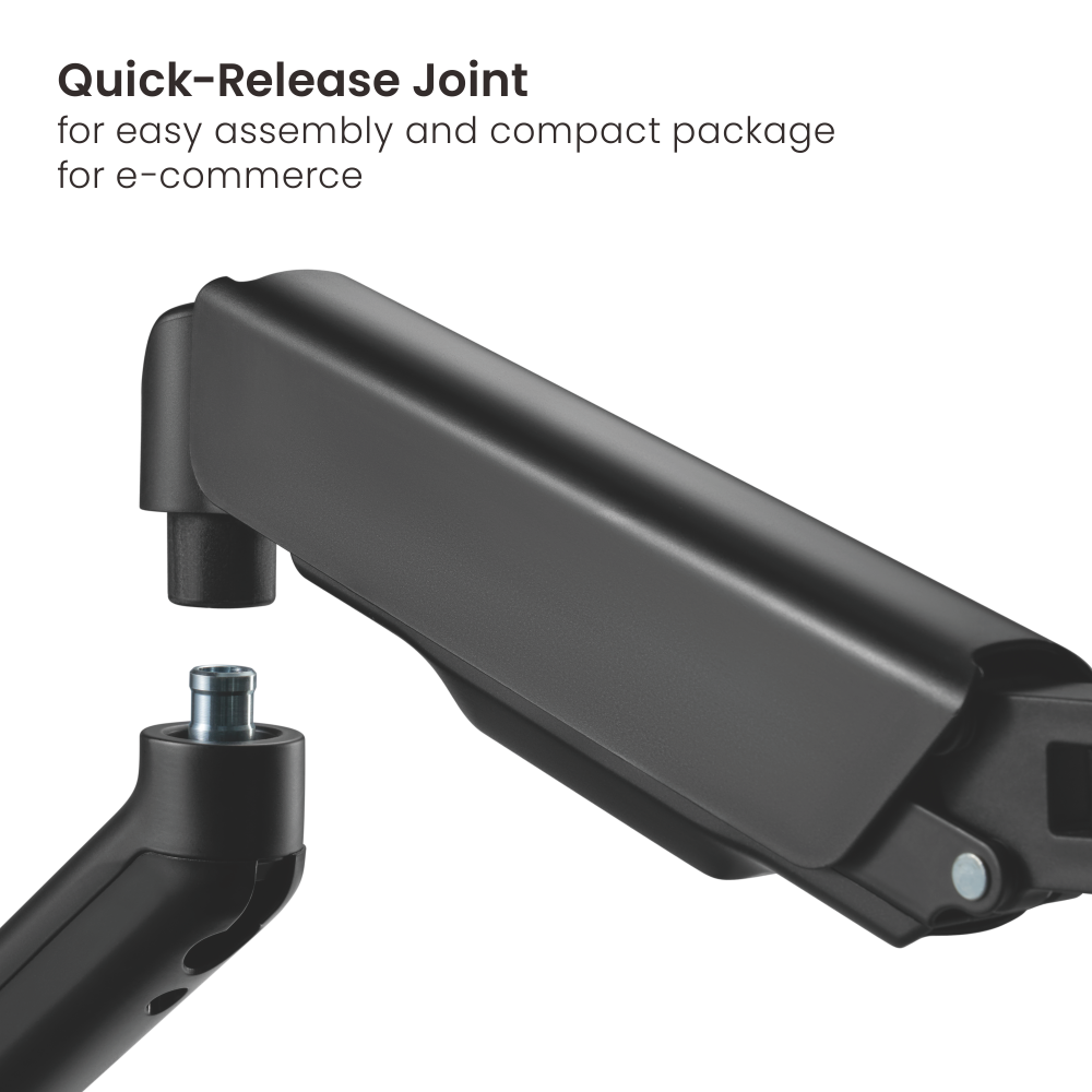 LUMI LDA32-112E – Spring-Assisted Wall Mount Monitor Arm