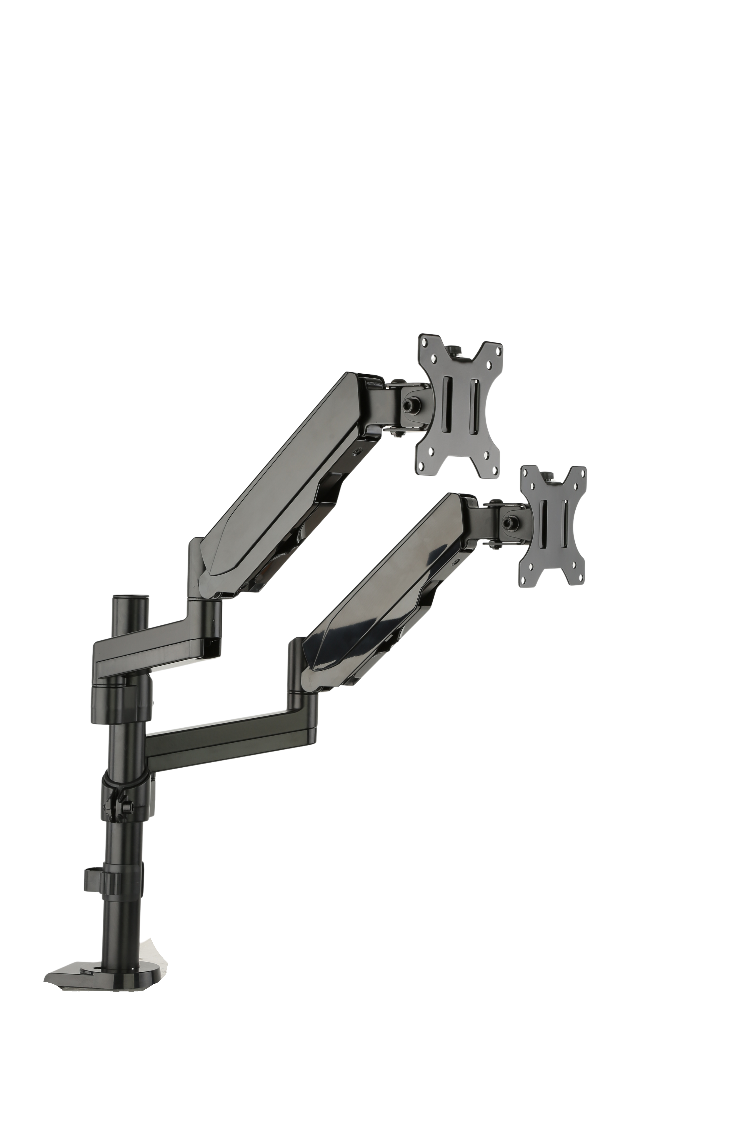 LUMI LDT16-C024 – Dual Pole Gas Spring Monitor Arm for Dual Screens