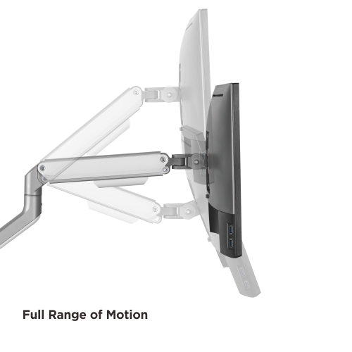LUMI LDT63-C024 – Dual Monitor Spring-Assisted Arm