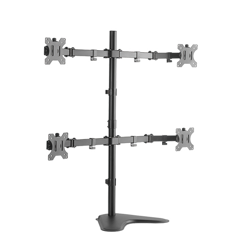 LUMI LDT12-T048N – Quad Monitor Articulating Desk Stand