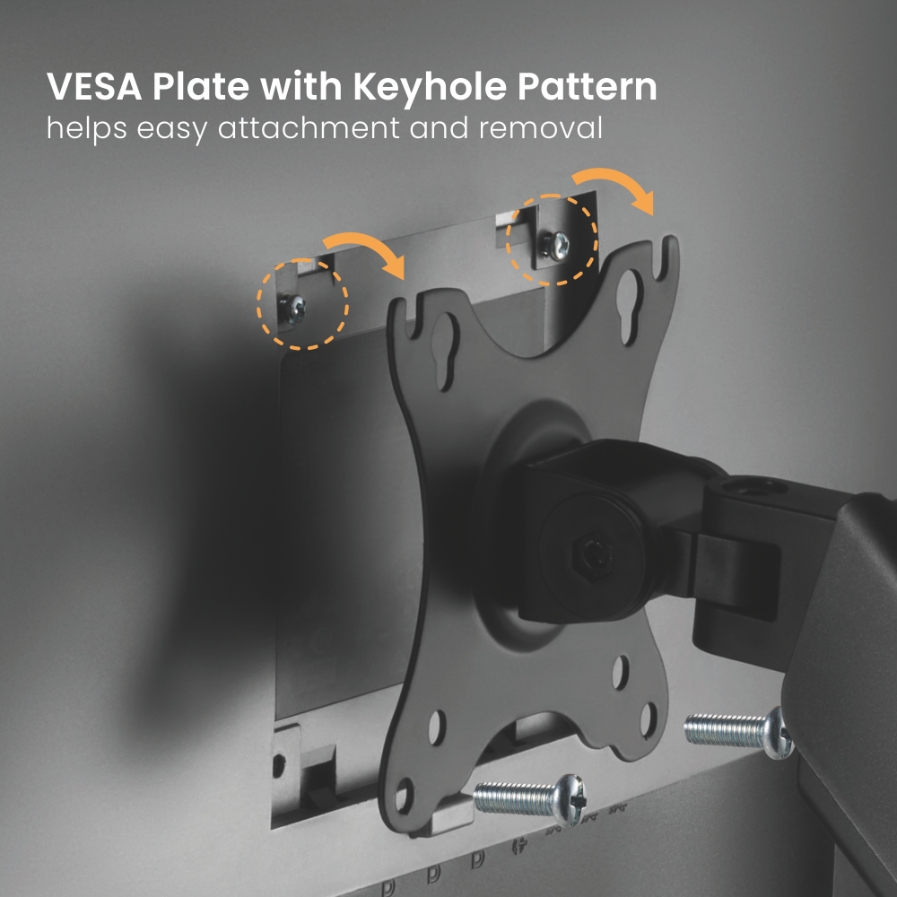LUMI LDA32-112E – Spring-Assisted Wall Mount Monitor Arm
