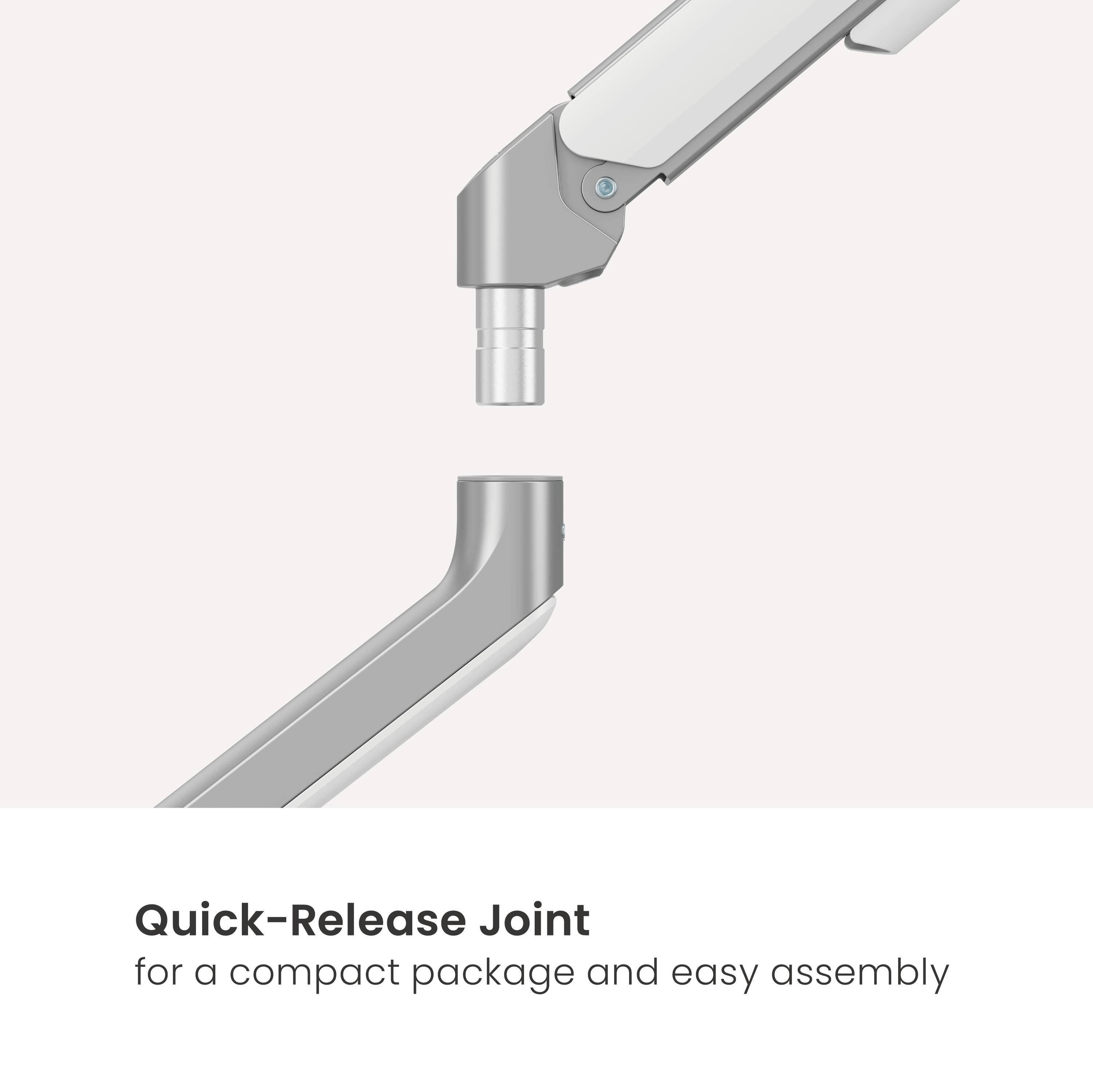 LUMI LDT109-C012E – Counterbalance Spring-Assisted Single Monitor Arm