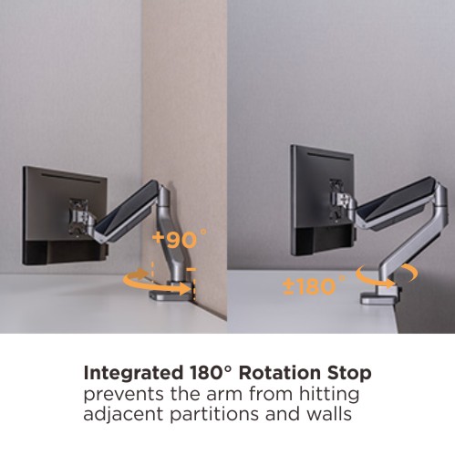 LUMI LDT52-C012 – Heavy-Duty Gas Spring Monitor Arm for Large Screens