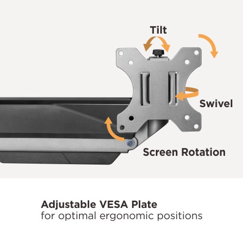 LUMI LDT52-C012 – Heavy-Duty Gas Spring Monitor Arm for Large Screens
