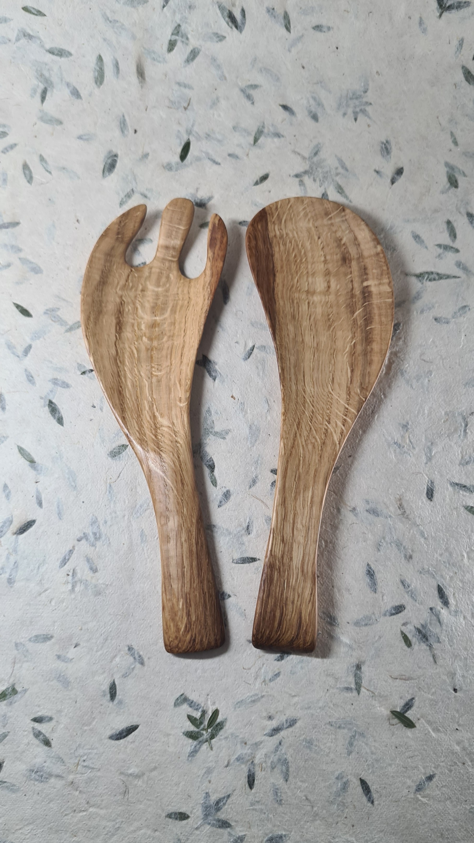 Couverts à salade - racine de chêne