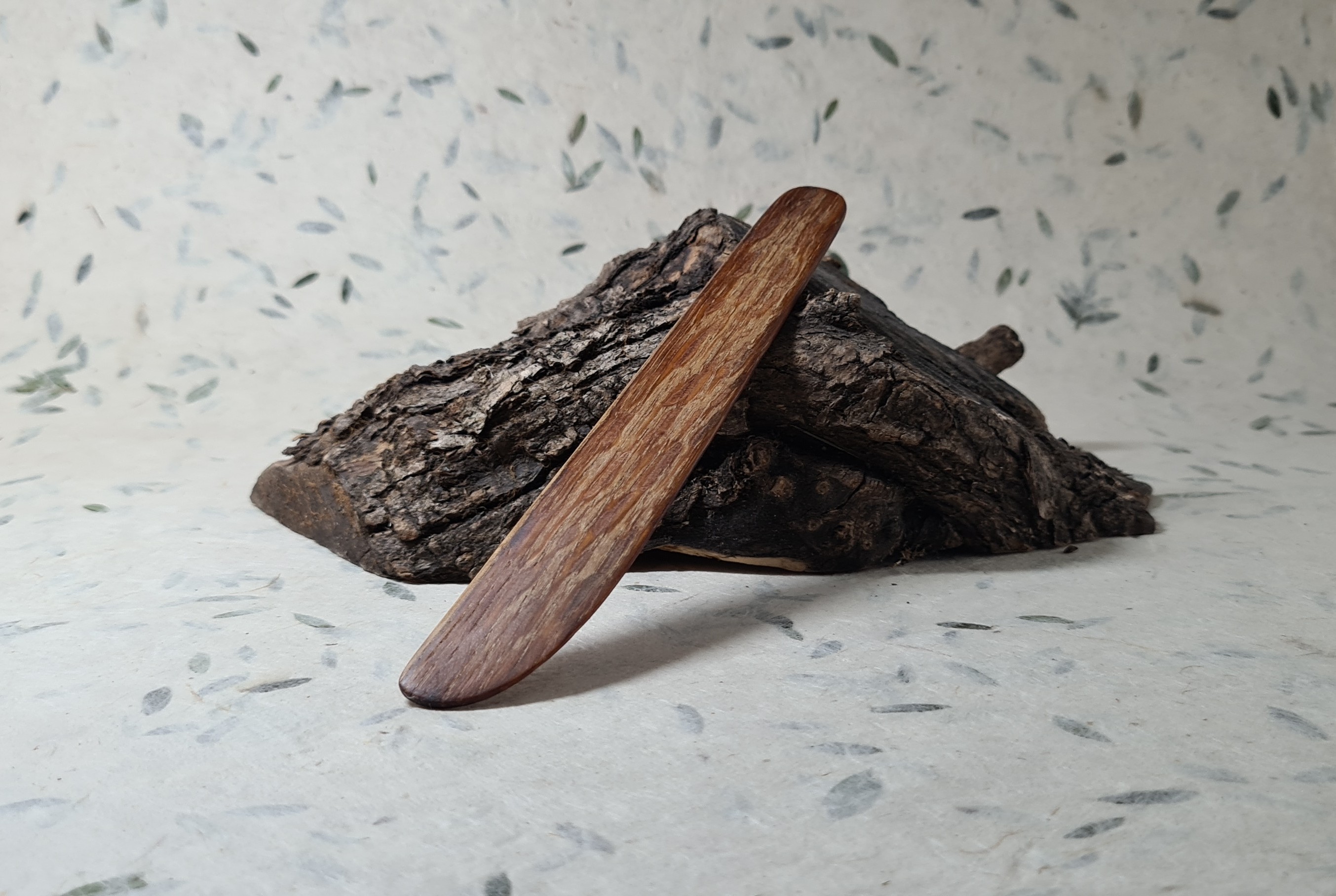 Couteau à beurre de voyage - chêne blanc