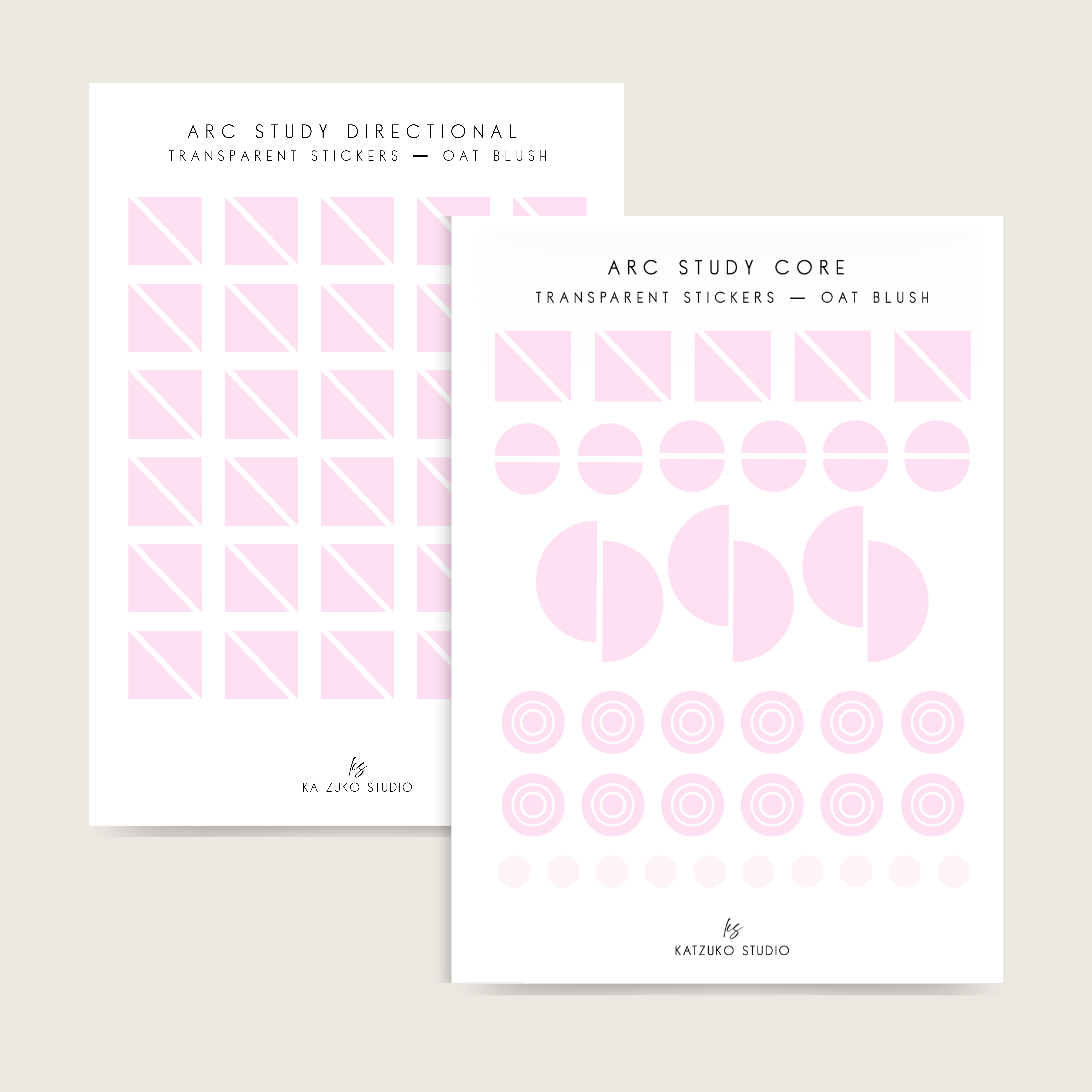 ARC Study Sticker Set — OAT BLUSH