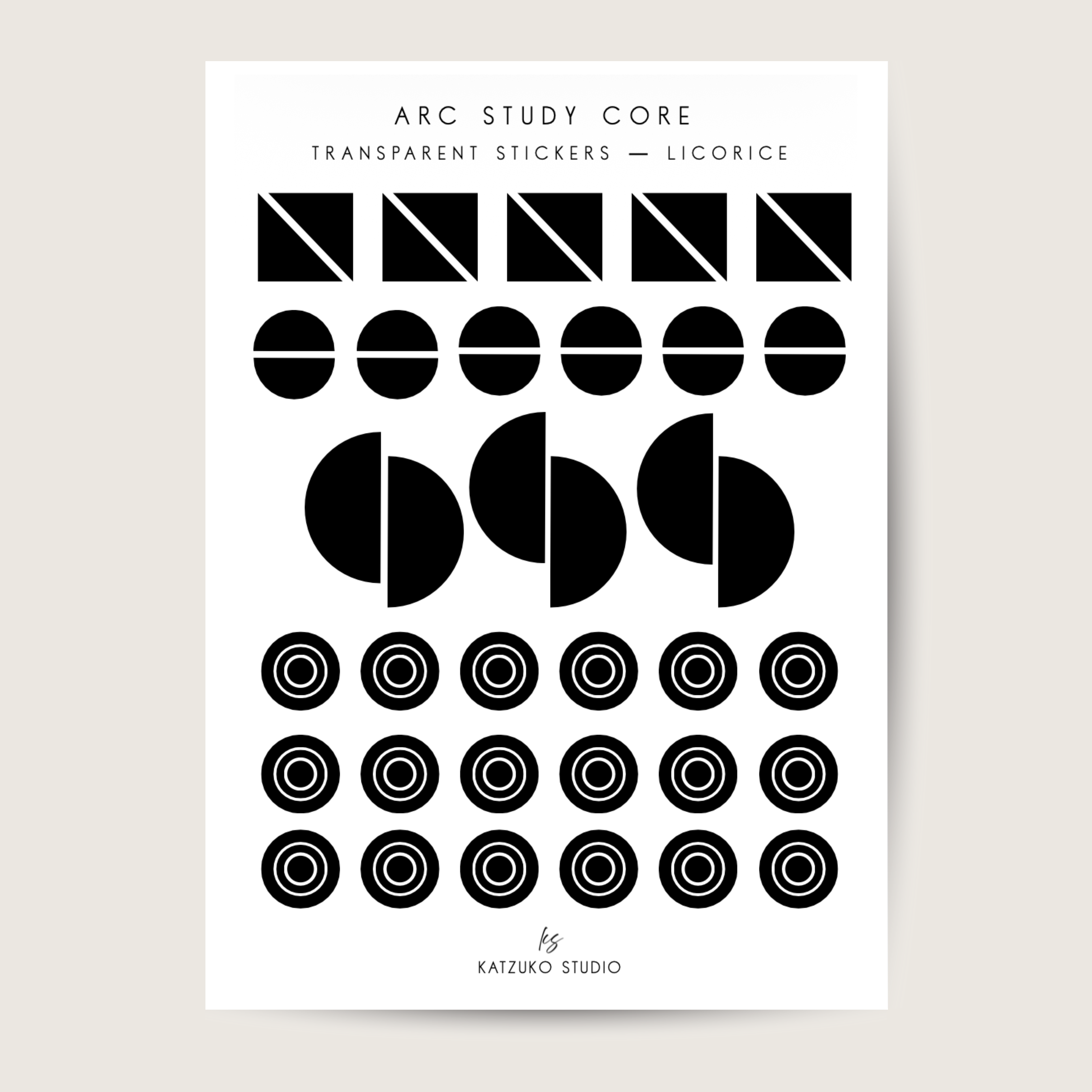 ARC Study CORE Sticker — LICORICE