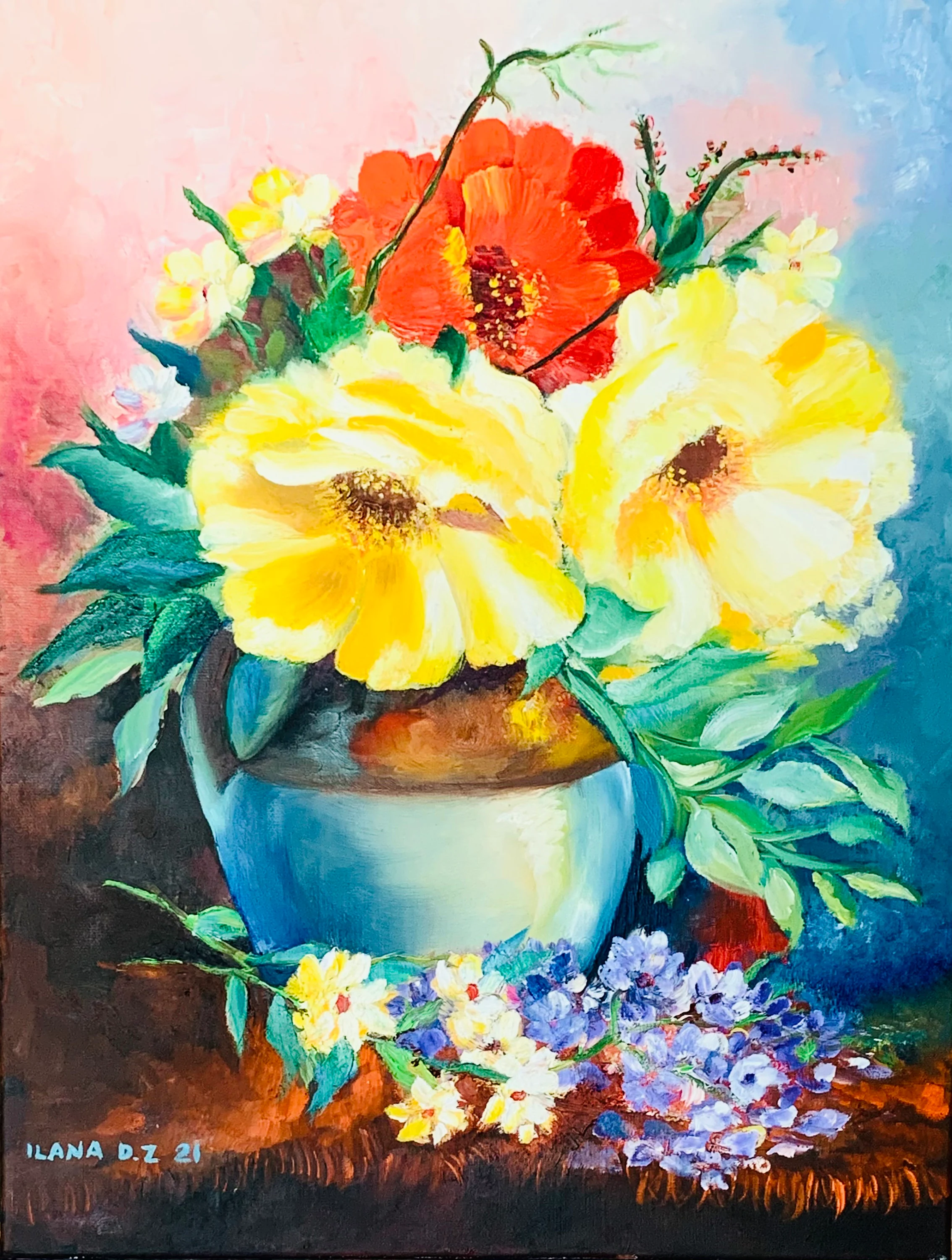 Vibrant Floral Painting