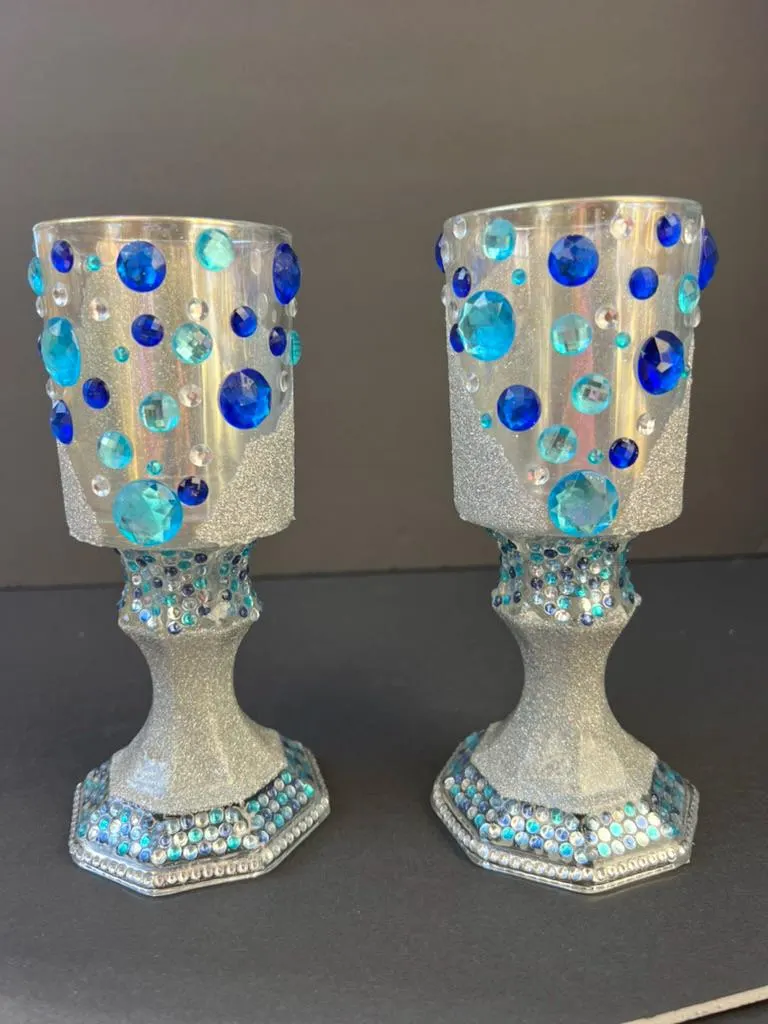 Decorative Bejeweled Goblets