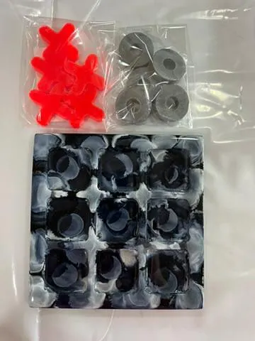 Handcrafted Tic Tac Toe Game Set