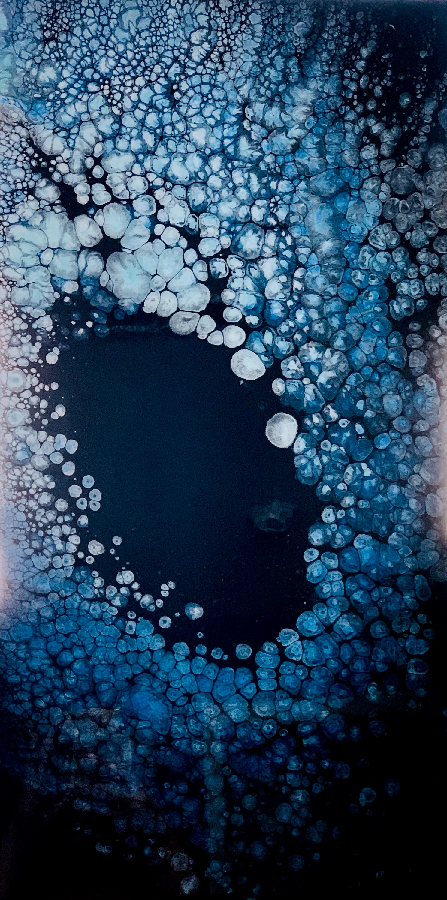 Abstract Bubble Pattern Art