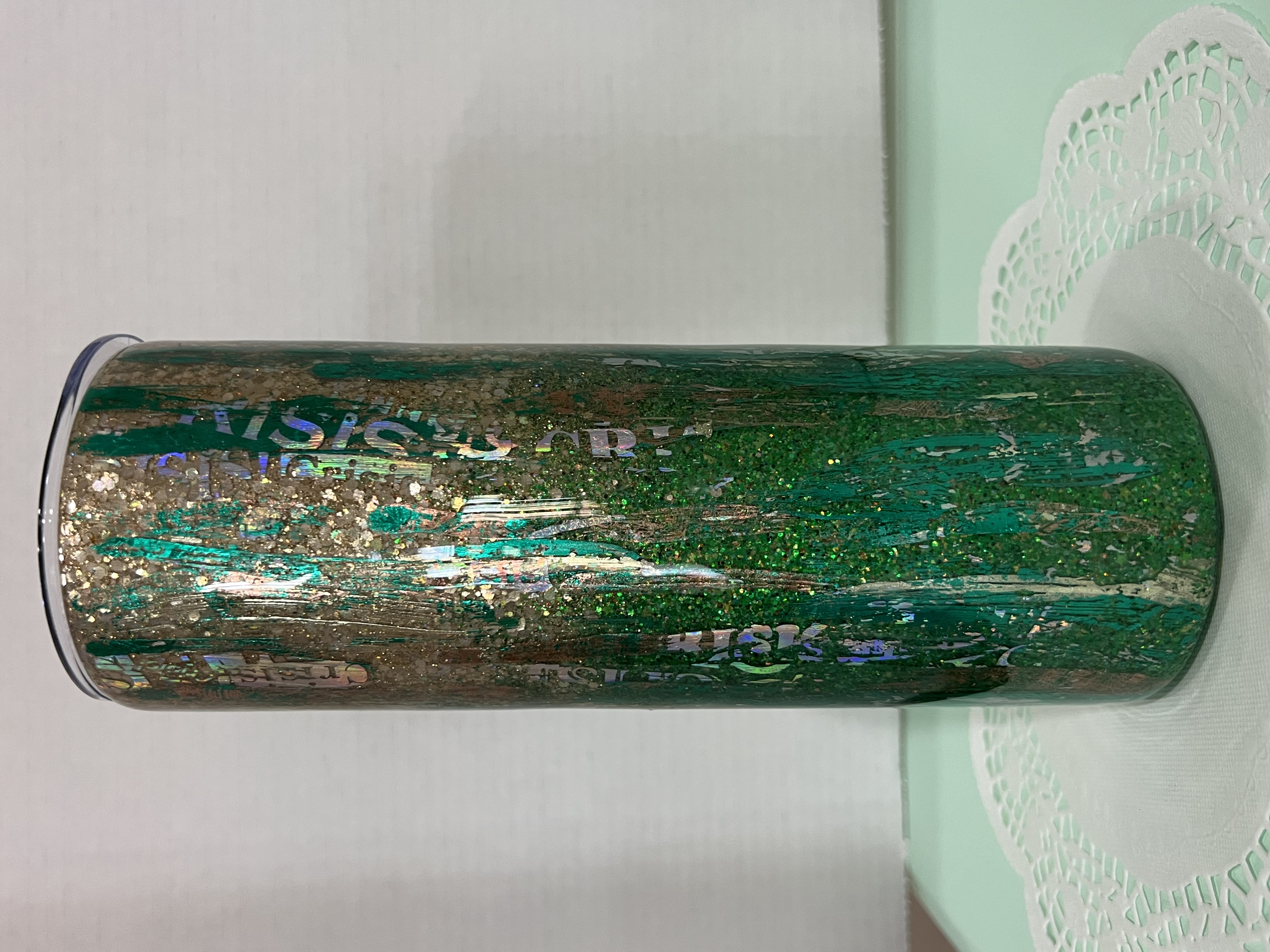 Handcrafted Glitter 30oz Tumbler