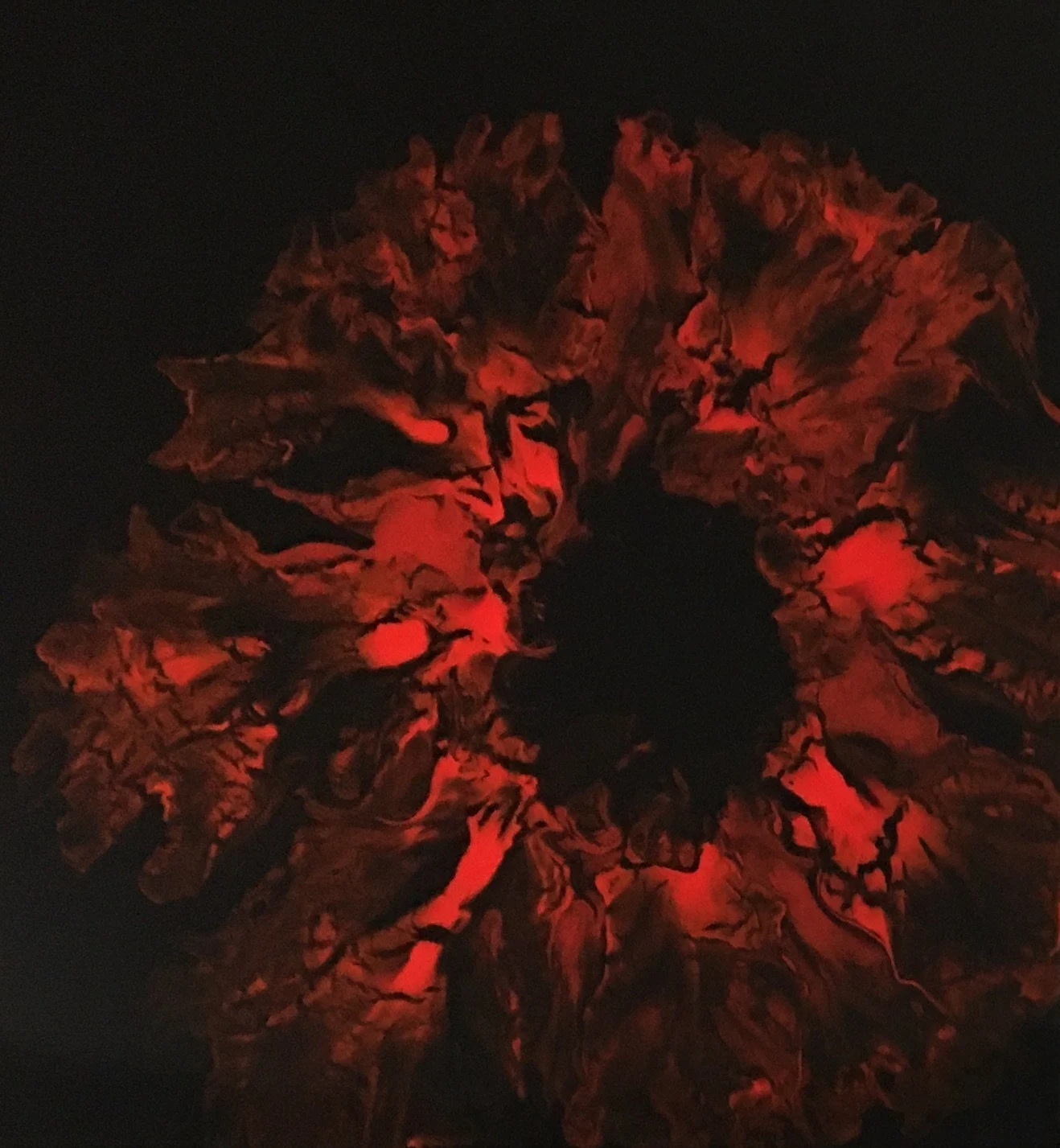 Abstract Flame Art Triptych