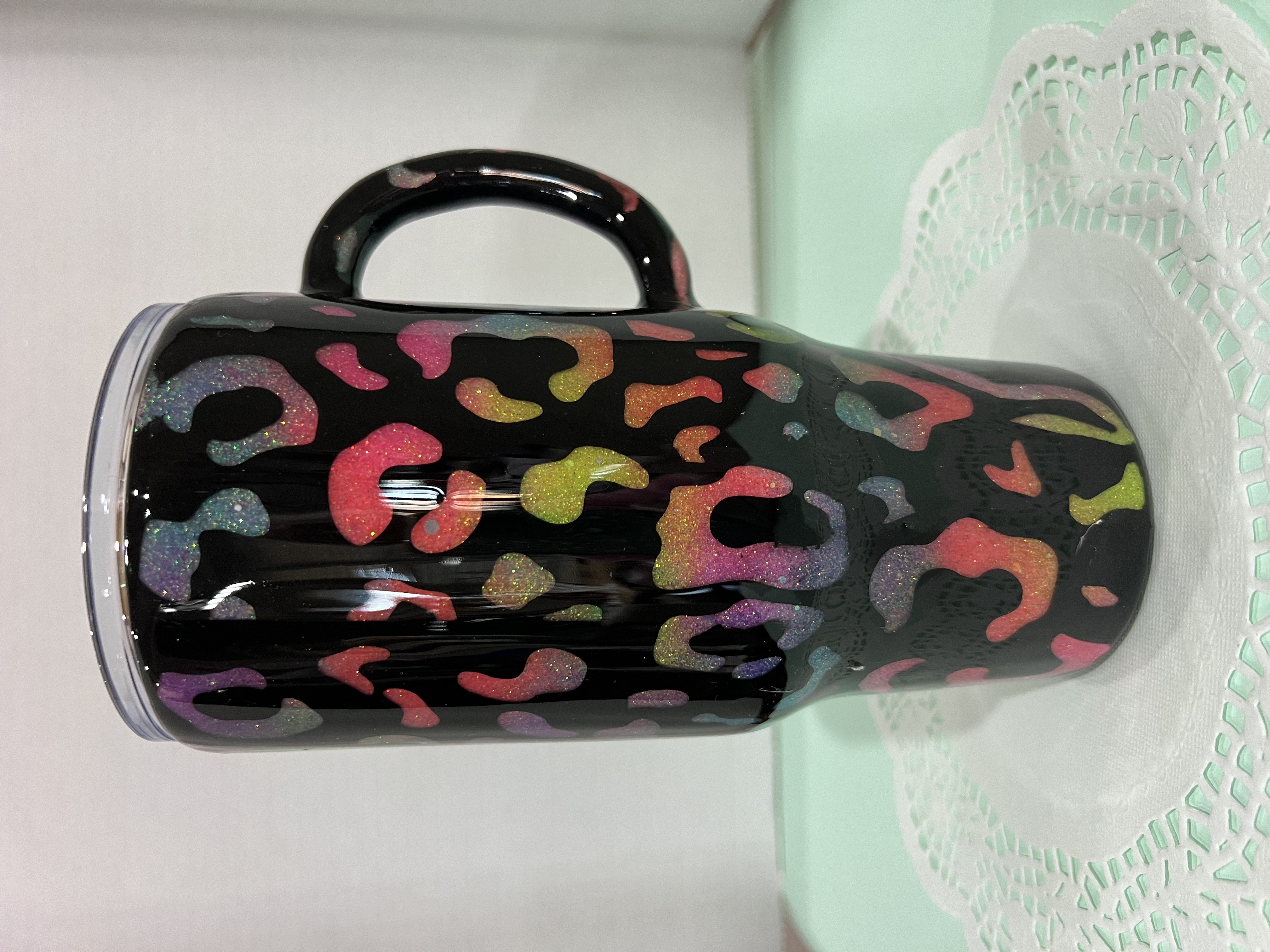 Neon Animal Print Tumbler
