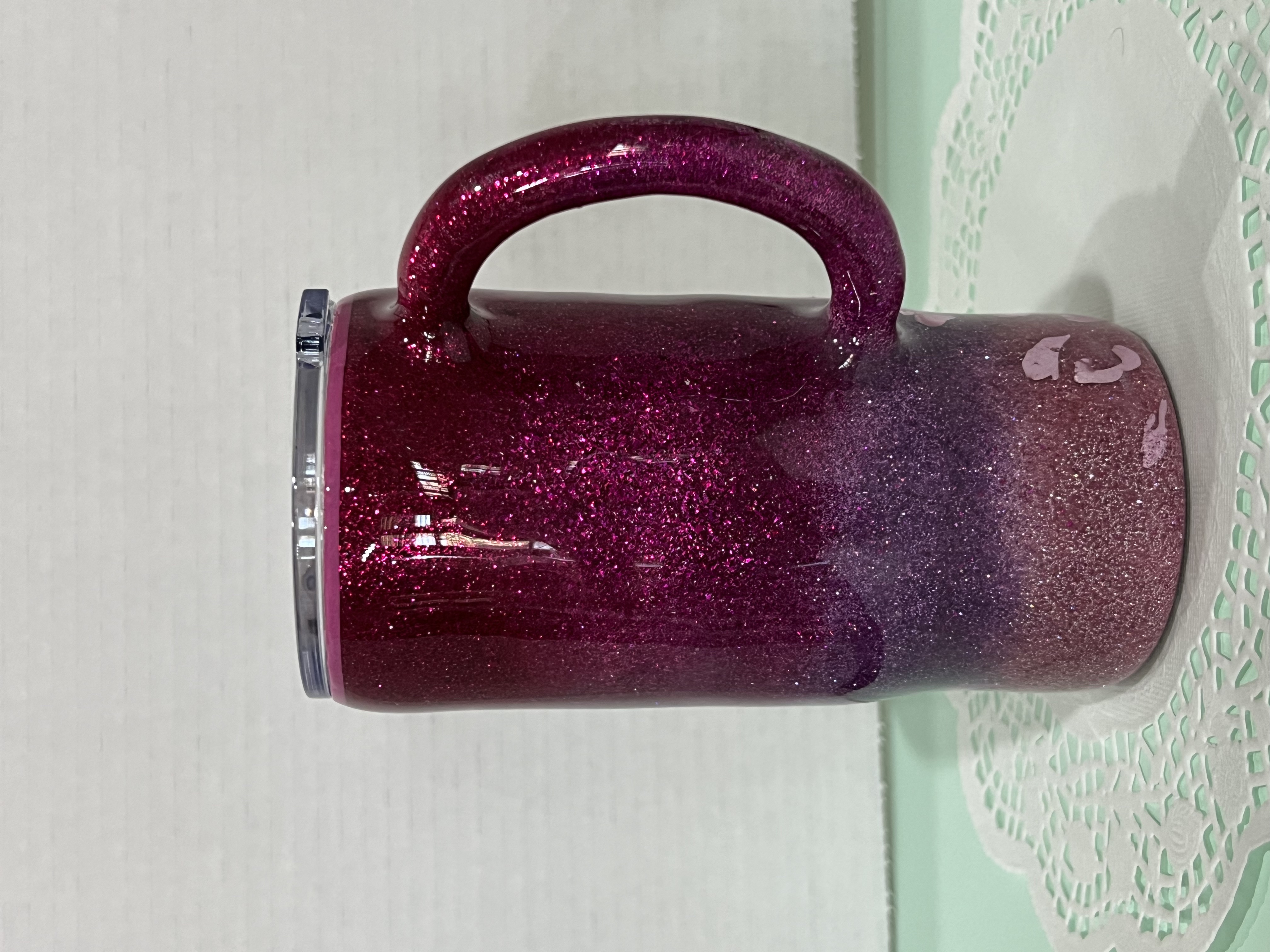 Pink Maroon Jaguar Print Insulated Tumbler